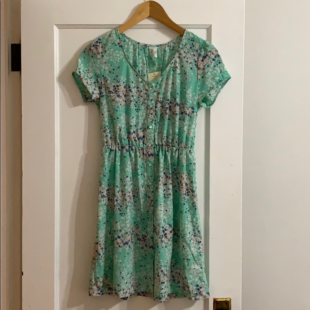 Green Floral Dress